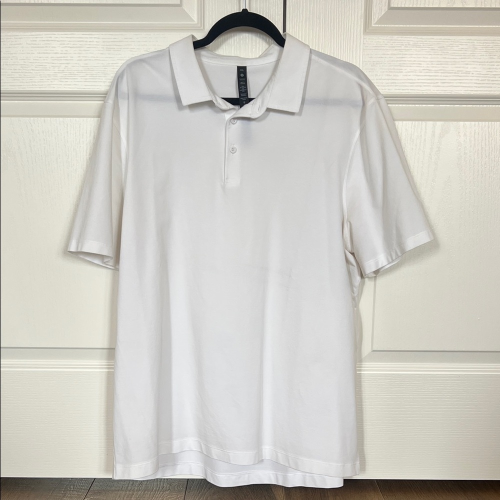 Men's White Polo Shirt by Lululemon